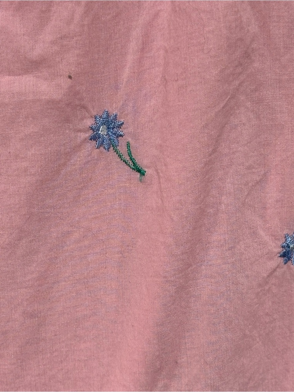 Dreams & Co 100% Cotton Floral Embroidered Nightgown Plus Size 2X Cottagecore - Picture 3 of 14